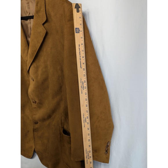 Riccardo Hand Tailored Mens Brown Suede Sport Coat Blazer 52L - Picture 9 of 10